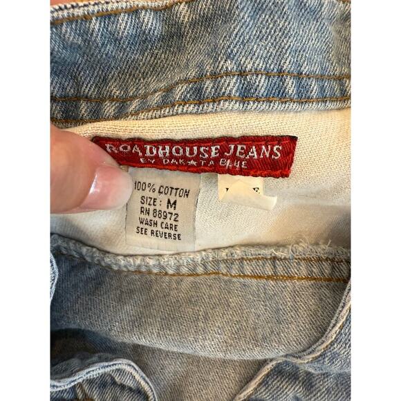 Women's‎ Roadhouse Jeans Denim Vest Plaid Medium Cotton - Picture 4 of 6